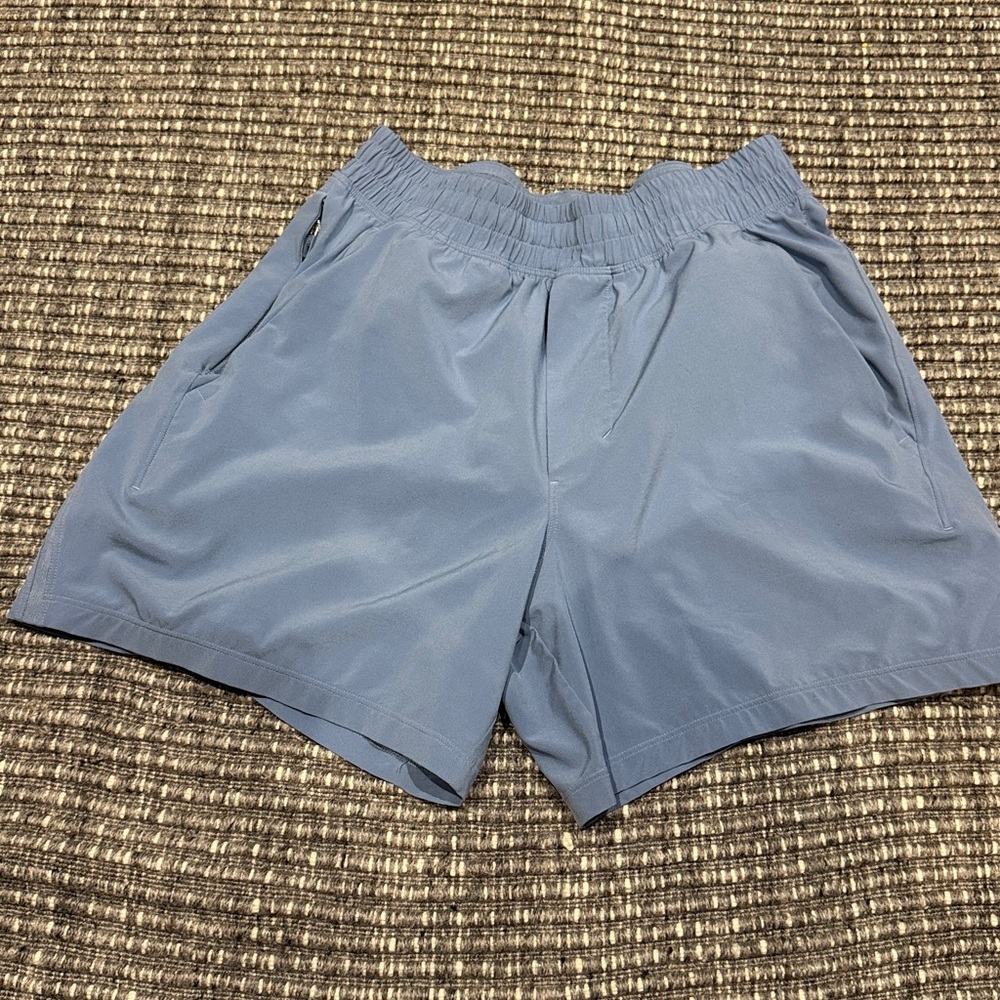 lululemon athletica Men's Light Blue Athletic Shorts
